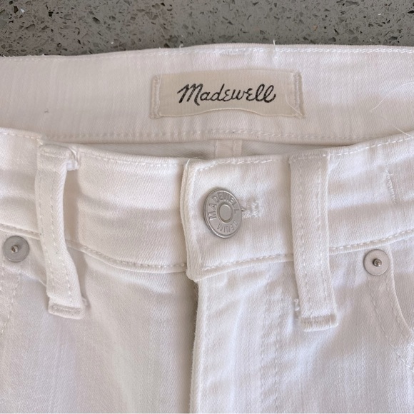 Madewell Tall 9” High-rise Skinny Jeans in Pure White | Size 27 - Picture 4 of 6